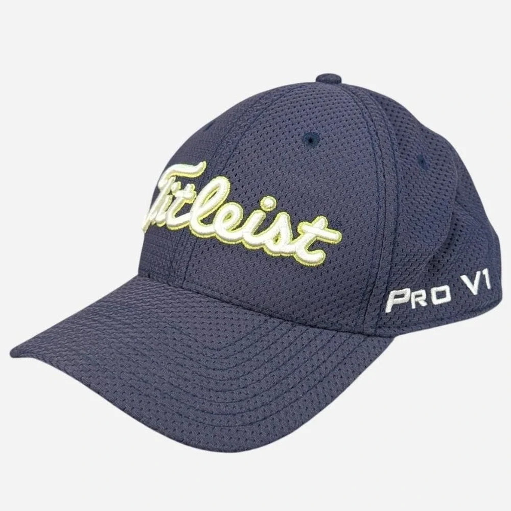Titleist Tour Performance Pro V1 FJ Golf Hat Navy Mesh S/M TH25ATP